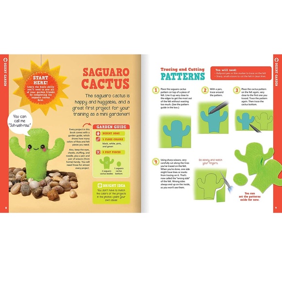 💕Sew Mini Gardens (Klutz Craft Kit) - Picture 5 of 9